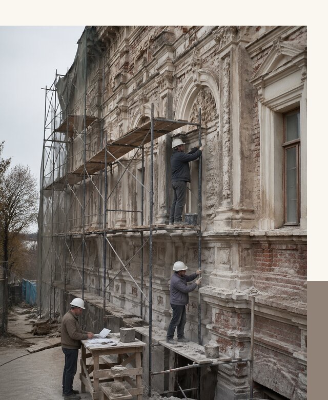 Реставрация объектов культурного наследия под ключ в Мегионе